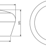 Pufe_Flor_Dimensões